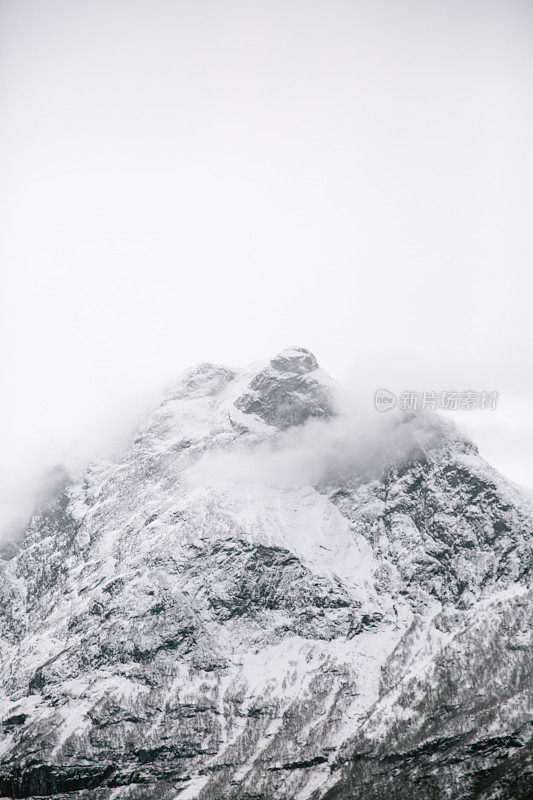 挪威冬季的n øyfjord